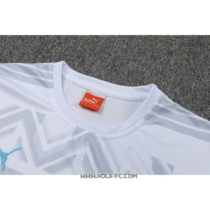 Chandal del Olympique Marsella 2022-2023 Manga Corta Gris - Pantalon Corto